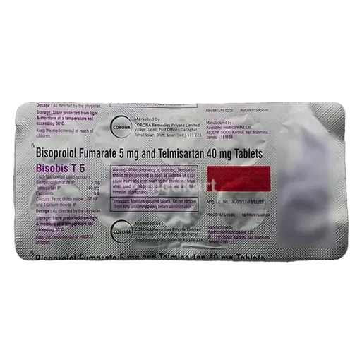 bisobis t 5mg tablet 10's